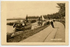 Tours to Marken Volendam by North Holland Tram  Advertising Postcard Boat