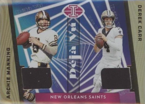 2023 Panini Illusions Archie Manning Derek Carr #DV-MC