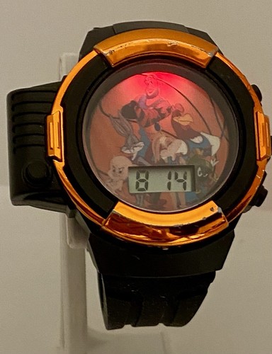 RELOJ SPACE JAM A NEW LEGACY BATERÍA FRESCA Linterna Hora/Fecha Negro Silicona - Imagen 10 de 20