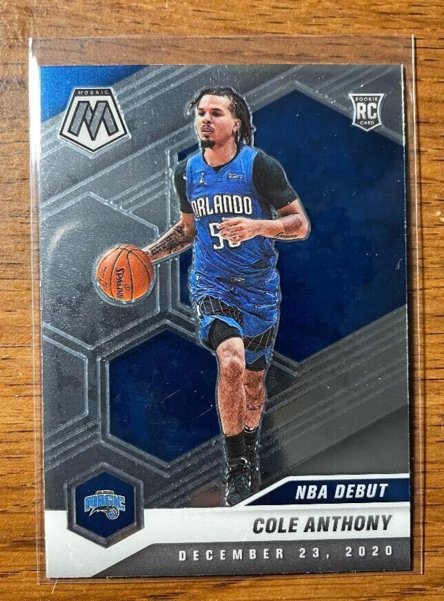 2020-21 Panini Mosaic Cole Anthony Rookie Base Card #268 Magic