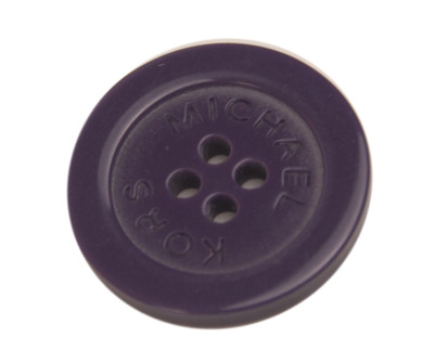 Org Michael Kors plastic Plum color Sleeve or Pocket Replacement button .60''