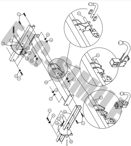 Barra de remolque 12N derivación para Audi A6 ALLROAD A6-S6 A7 SPORTBACK A6-S6 AVANT 02030/F - Imagen 3 de 12