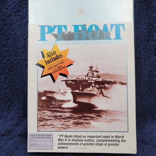 PT Boat Simulator Vtg Video Game 3.5" Disc Digital Illusions Complete Very Good