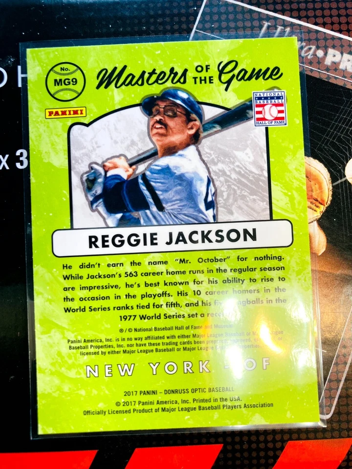 2017 Donruss Optic #MG9 Reggie Jackson V808 50% OFF 3+ CARD ORDERS! MIXN MATCH! - Image 2 of 2