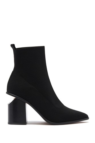 Steven by Steve Madden Nikia schwarze knöchelhohe Stiefelette mit geschnittenem Absatz