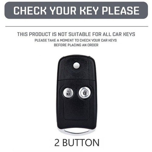 2 Button Flip Key Fob Cover Case for Civic for Accord Jazz for CRV HRV CRZ - Picture 22 of 22