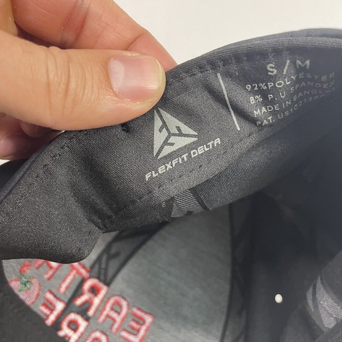 Earth Fare Employee Hat Cap Adult Small-Medium Black Flex Fit Embroidered - Picture 9 of 11