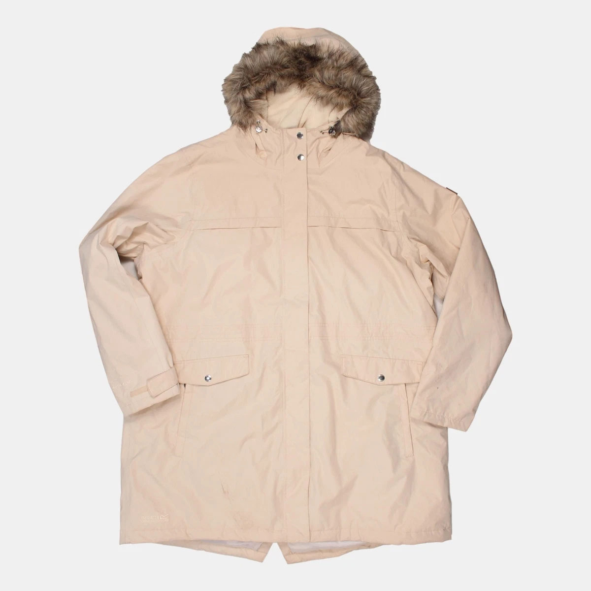 Regatta Parka Coat / Size 24 / Womens / Cream / Polyester | eBay