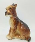 Airedale Terrier Dog Brown Figurine Vintage Royal Copely ceramic