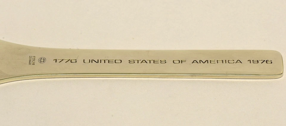 Georg Jensen Sterling Silver 1776 1976 American Bicentennial Revolution Spoon - Image 3 of 4