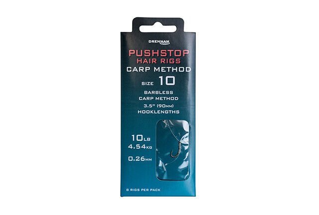 Drennan Pushstop Hair Rigs Carp Method all Sizes