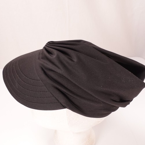 Unbranded Womens Black Headwrap Ball Cap Fitted Baseball Hat - Picture 2 of 5