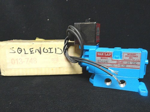 MOSIER ~ PAK-LAP ~ SOLENOID VALVE ~ PART NUMBER 07-126C ~ 24 VDC ~ New in Box - Picture 1 of 8