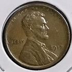U.S. Lincoln Cent Brn Unc Small Scratch 1917
