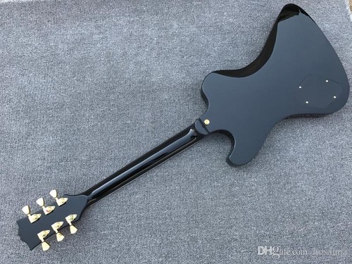 Top Electric Guitar with 6 Strings and 2 Rosewood Body Gold Hardwood Pickups - Picture 8 of 8