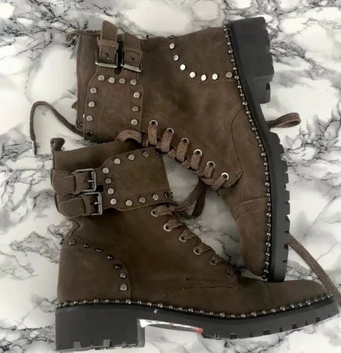 San Edelman Jennifer Combat Boots Sz8 NWOB - Picture 6 of 8