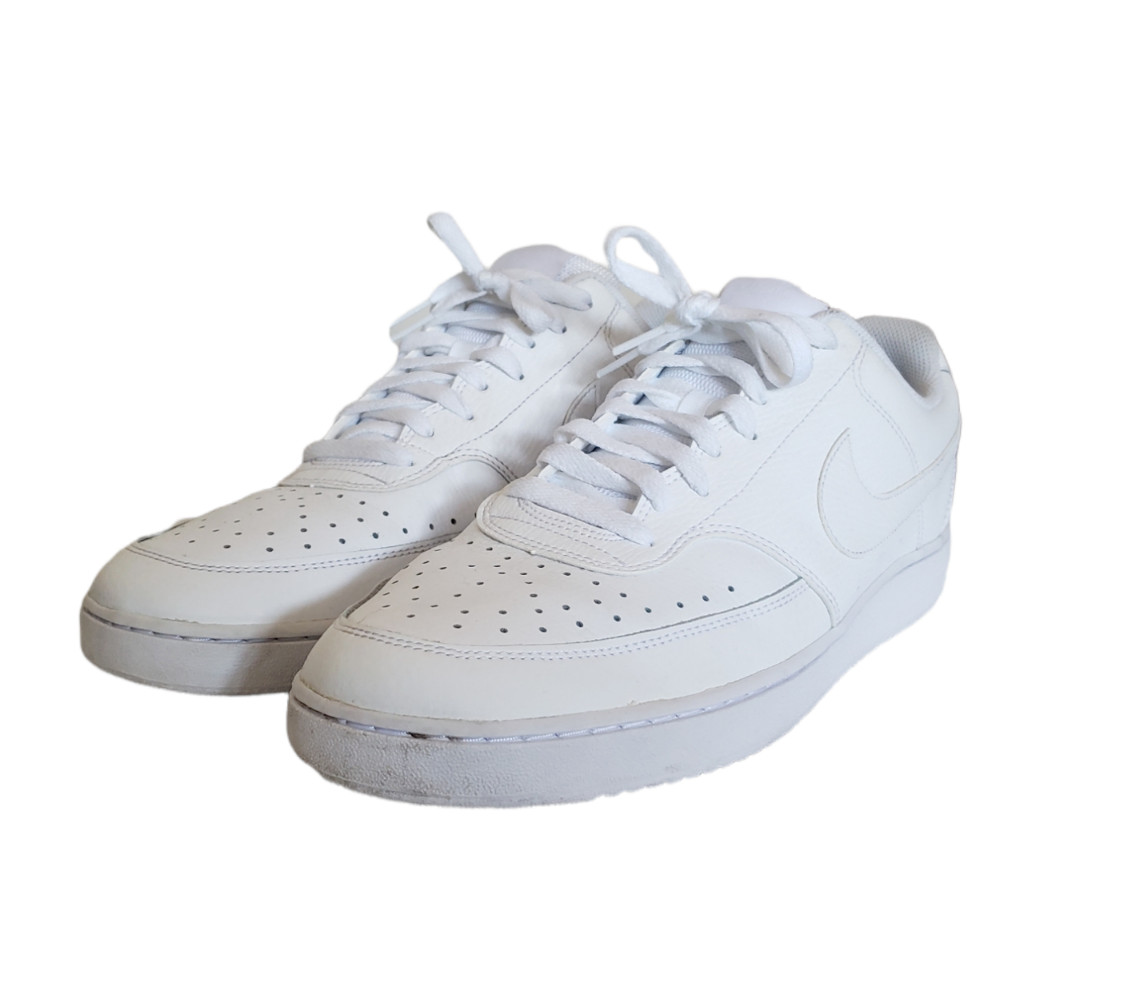 Nike Court Vision Low White Men's Shoes Size 13 CD546… Gem