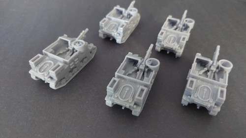 HO Scale M7 Priest Artillery Tank X5 1/87th Scale - Picture 4 of 5
