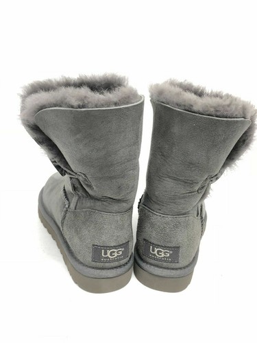 UGG Australia 1016226 Womens Bailey Button Grey BOOTS 2 II Size 5 - Picture 6 of 8