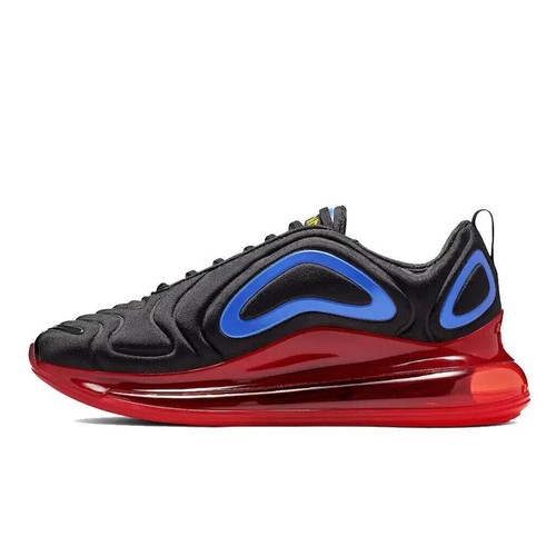 NIKE AIR MAX 720 UNISEX TRAINERS, UK9.5, BLACK/UNIVERSITY GOLD/RED, AO2924 014 - Picture 3 of 5