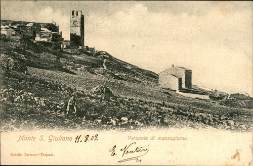 Monte S.Giuliano (Erice) Versante di mezzogiorno - viaggiata 1902