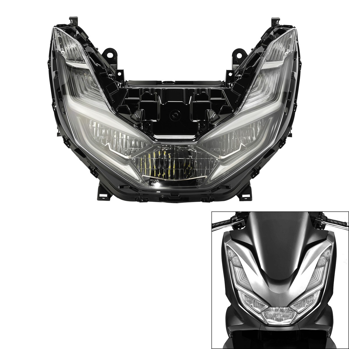 LED Headlight Assembly Fit For Honda PCX 160 2020-2024 PCX 125