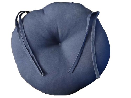 Greendale Home Fashions 15'' Outdoor Bistro Chair Cushion, Set of 2 Marine Blue - Picture 2 of 4