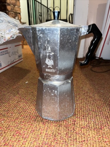 Vintage Bialetti Moka Express 1 Cup Stovetop Espresso Maker Made in Italy Used