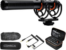 VM20 Shotgun Microphone, Professional Super Cardioid Video Mic with Shock Mount,