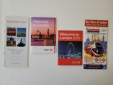 4 travel booklets, maps, Underground 2006 and 2010 London UK Great Britain