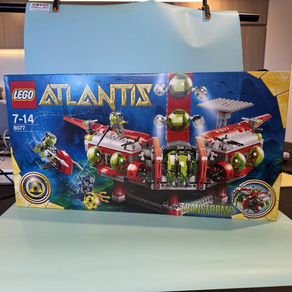 Lego Atlantis 8077 EXPLORATION HQ Underwater Aqua man Diving Minifigs NEW SEALED — 第 2/4 张图片