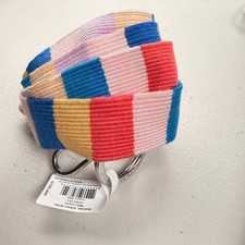 Vera Bradley Wide Lanyard 18 in Tropics Plaid Multi Color Keychain School Office