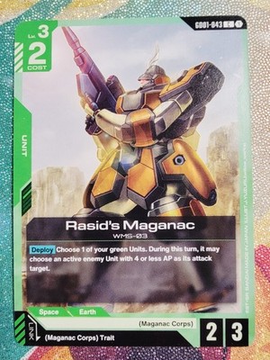 Gundam Card Game Rasid s Maganac GD01-043 C Newtype Rising 