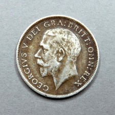 Great Britain. George V. 6 / Six Pence 1911.Antique Silver Coin.