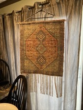 Woven Wall Hanging Tapestry Boho Chic Home Decor 50  Long With Fringe x 29  Wide