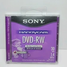 Sony DVD-RW Mini Recordable disc 1.4GB 30 Min Sealed Single 1 Only NEW