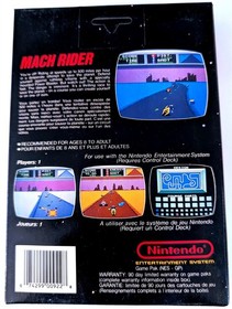 MACH RIDER Nintendo NES 1985, Game, Box, Manual, Used, Tested CDN VERSION