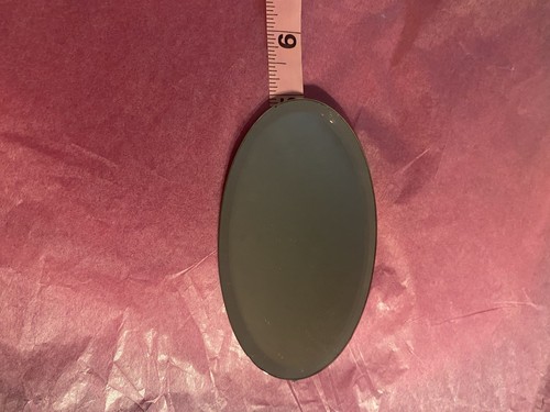 Specchio ovale vintage comò vanità vassoio profumo 5" x 3,25" bordo smussato nuovo - Foto 4 di 5
