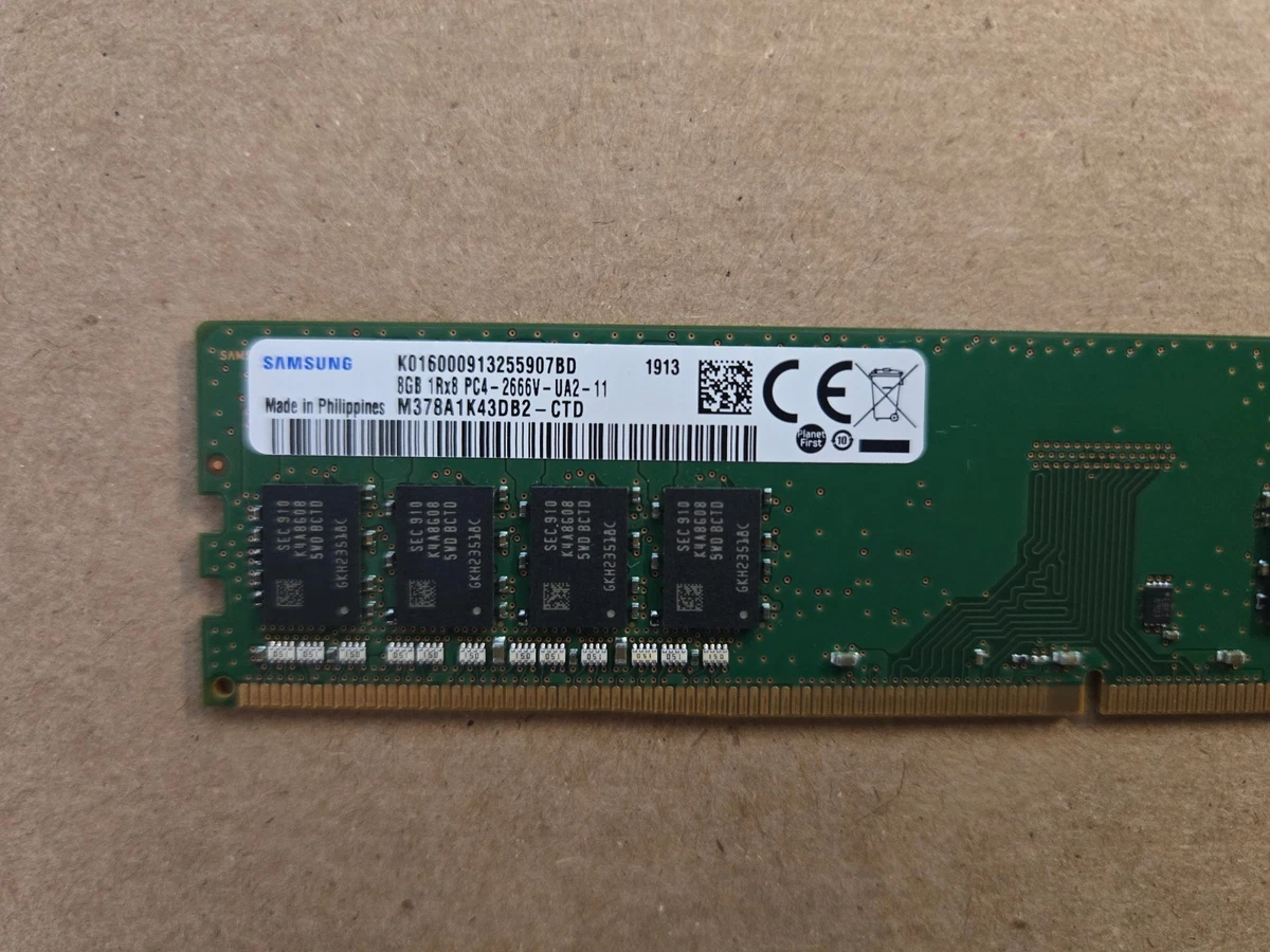 Samsung PC4-21300 (DDR4-2666) Bus Speed Computer RAM 8 GB Capacity