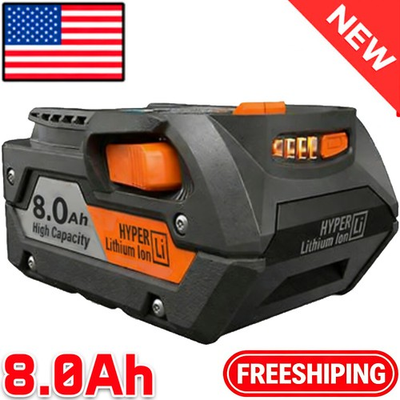 #ad For Ridgid R840087 8.0Ah Lithium Battery Rigid 18Volt R840085 R840083 Power Tool $24.98