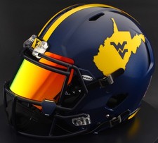 WEST VIRGINIA MOUNTAINEERS WVU Riddell Speed Full Size AUTHENTIC Football Helmet