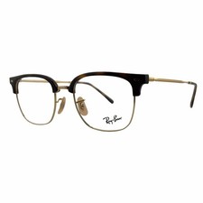 Ray-Ban RB7216 NEW CLUBMASTER Brown on Gold E...