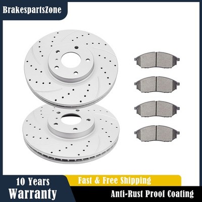 320mm Front Brake Rotors Pads fit for Infiniti G25 M35 M35H M37 EX37 EX35 Q70