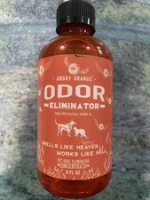 Angry Orange Pet Odor Eliminator 8 OZ CONCENTRATE MAKES  128 Oz Smell Remover