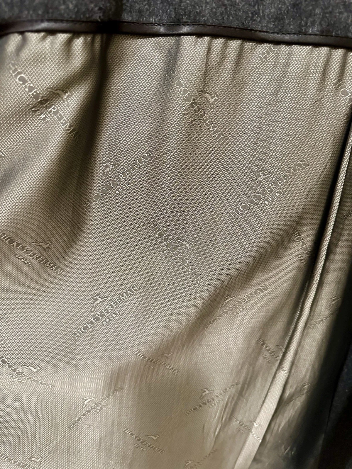 Hickey Freeman Charcoal Gray Wool Overcoat Size 42 image 15