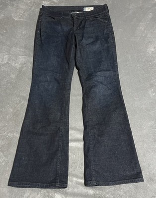 Y2K Gap Jeans Womens 12 Long Bowery Curvy Stretch Mid Rise Bootcut Dark Wash