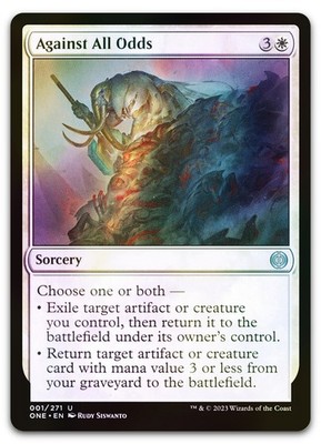 Against All Odds #1 (Foil) (NM) Phyrexia All Will Be One ONE Magic MTG