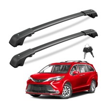300Lbs Lockable Cross Bars Fit For Toyota Sienna 21-26 - Anti-Theft Alum