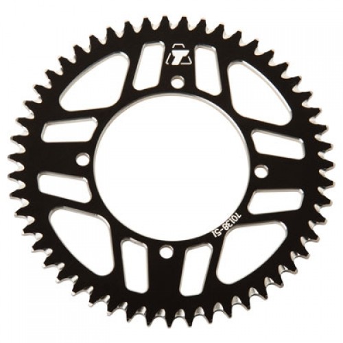 JT Sprockets 51-Tooth Rear Aluminum Sprocket - Black - Fits YZ85