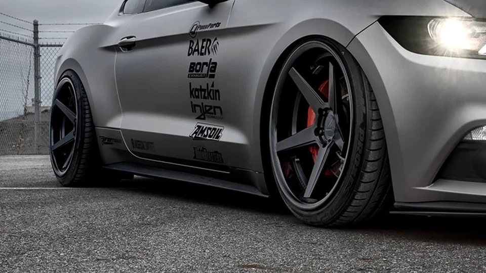 22x11"Ferrada Wheels FR3 Matte Black with Gloss Black Lip Rims (S02) Foto 2 de 4